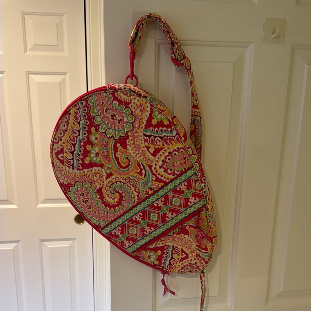 Stylish Pink Paisley Tennis Racket Bag
